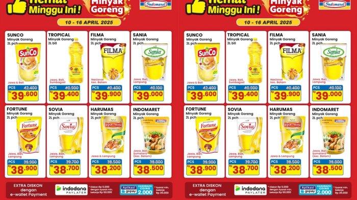 Katalog Promosi Indomaret: Harga Spesial Minyak Goreng 2 Liter, 15 April Hari Ini!