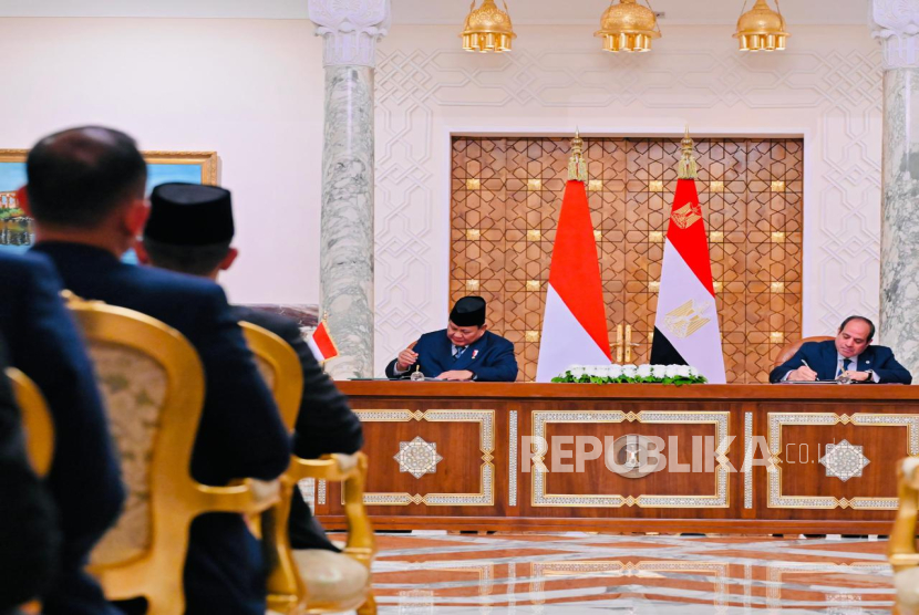 Prabowo dan El-Sisi Resmikan Deklarasi Kemitraan Strategis Mesir-Indonesia
